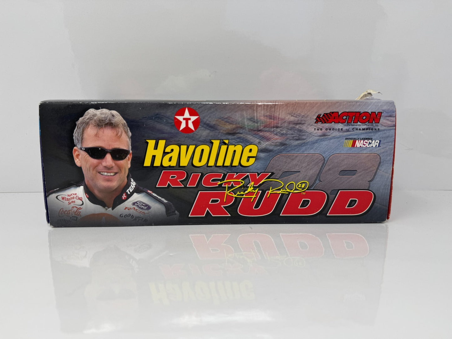 Action NASCAR Ricky Rudd #28 Havoline Bud Shootout 2001 Taurus BANK 1:24 Diecast