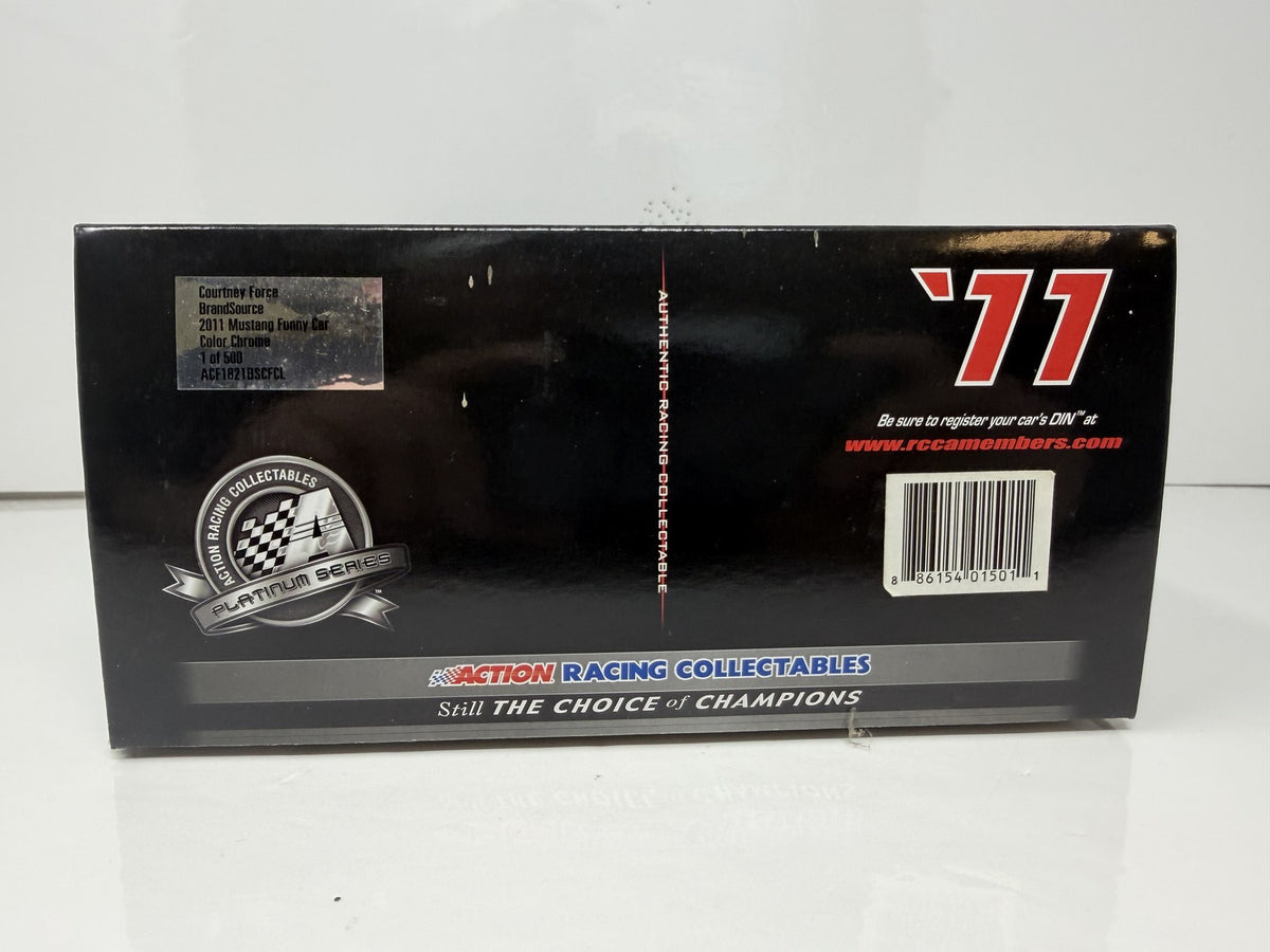 Action NHRA Courtney Force BrandSource 2011 Mustang Color Chrome 1:24 Diecast