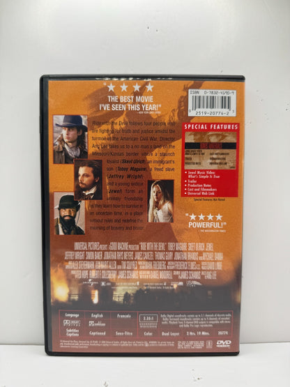 Ride with the Devil (DVD) Tobey Maguire Western