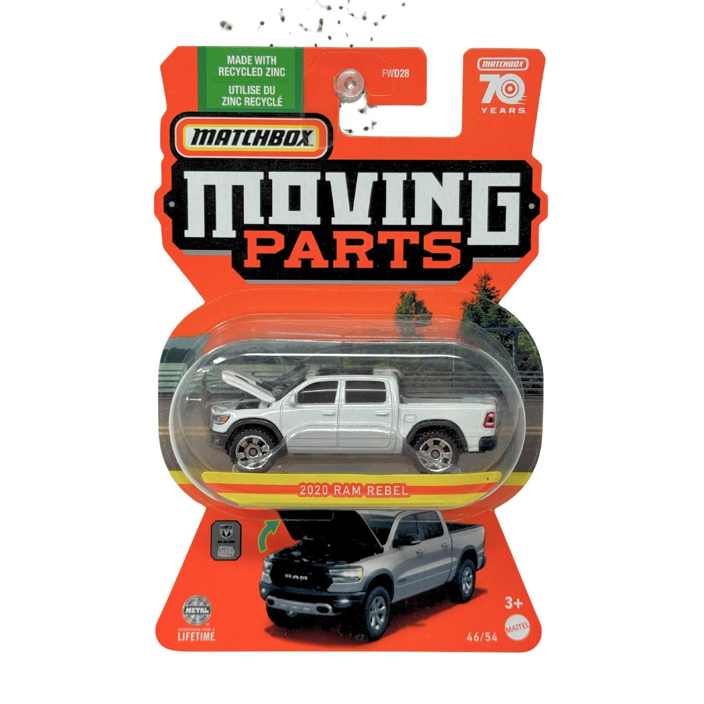 Matchbox Moving Parts 2020 Dodge Ram Rebel 1:64 Diecast