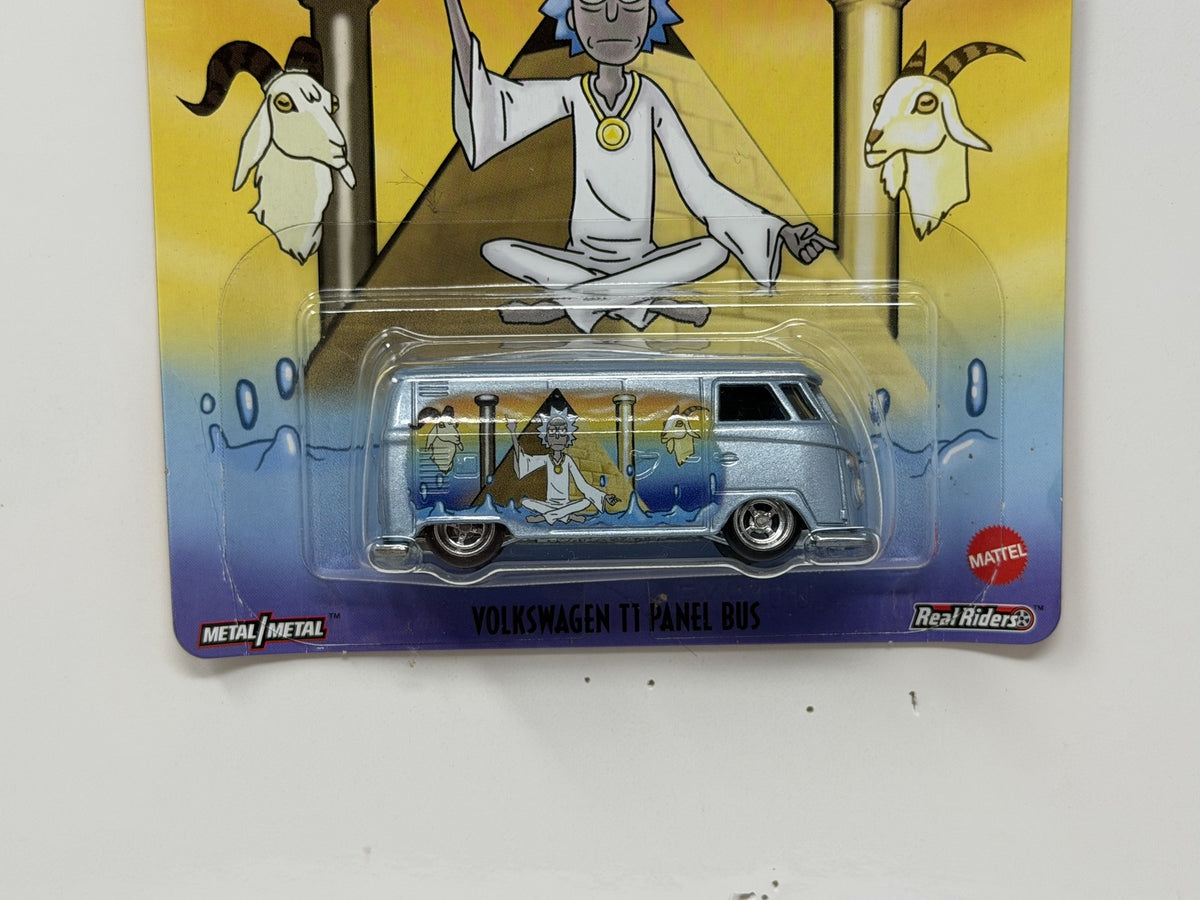 Hot Wheels Premium Rick and Morty Volkswagen T1 Panel Bus 1:64 Real Riders