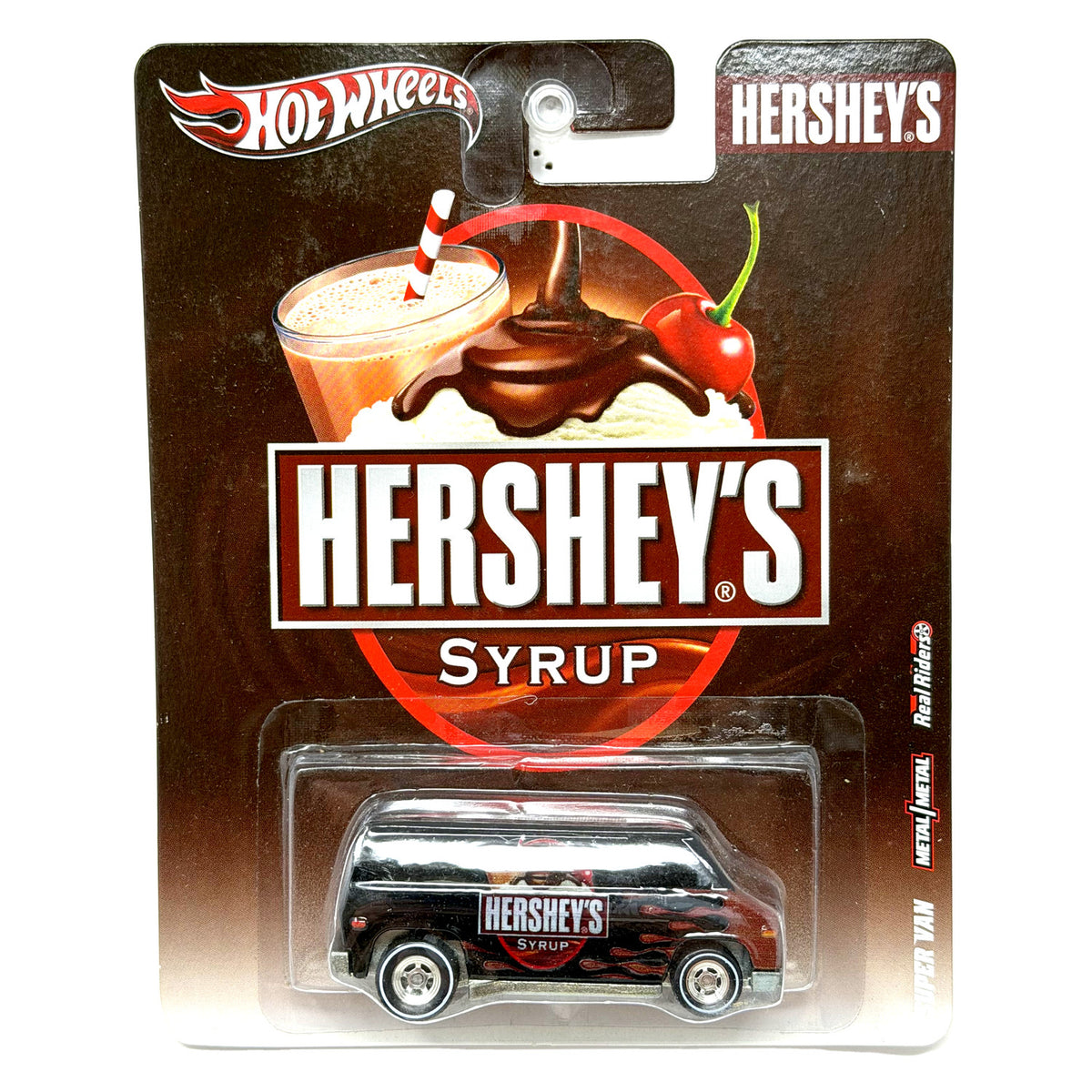 Hot Wheels Hershey's Syrup Super Van 1:64 Diecast Real Riders