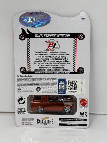 Hot Wheels RLC Red Line Club Hi-Po Hauler Club Exclusive 1:64 Diecast