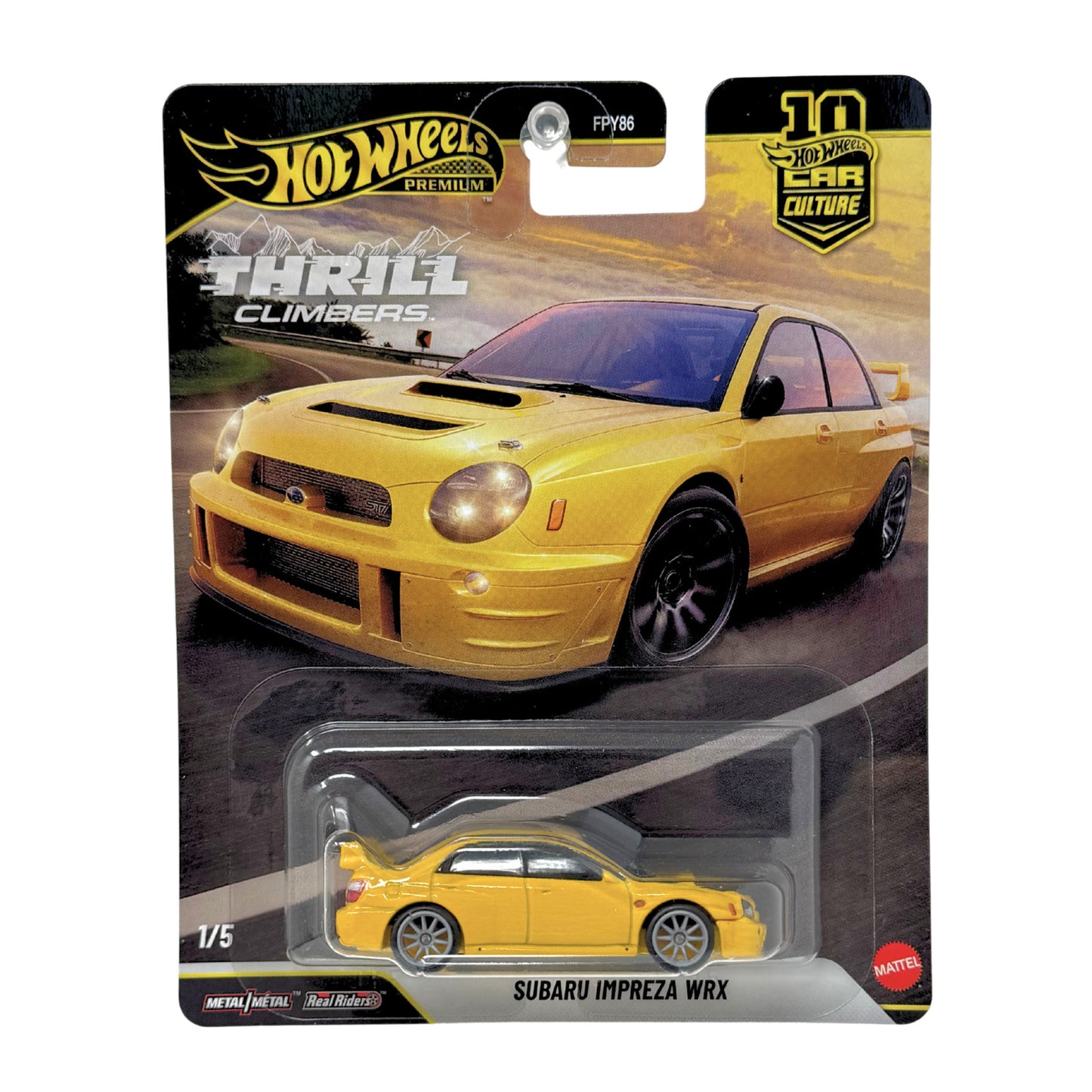 Hot Wheels Premium Thrill Climbers Subaru Impreza WRX 1:64 Diecast