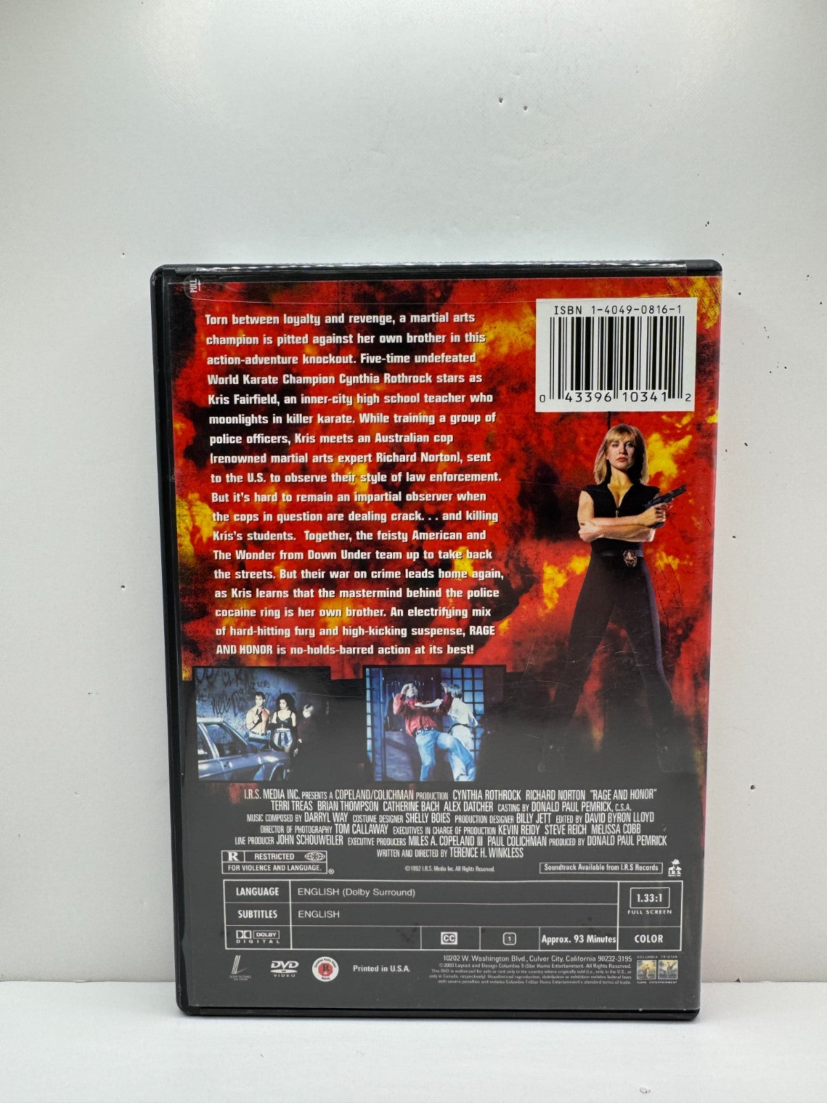 Rage and Honor (DVD) Cynthia Rothrock Action