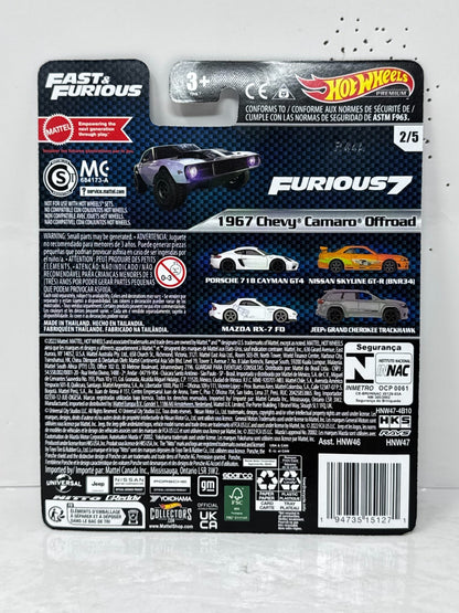 Hot Wheels Premium Fast & Furious 1967 Chevy Camaro Offroad 1:64 Diecast