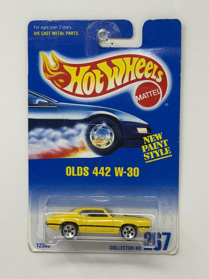 Hot Wheels Oldsmobile 442 W-30 New Paint Style 1:64 Diecast Yellow