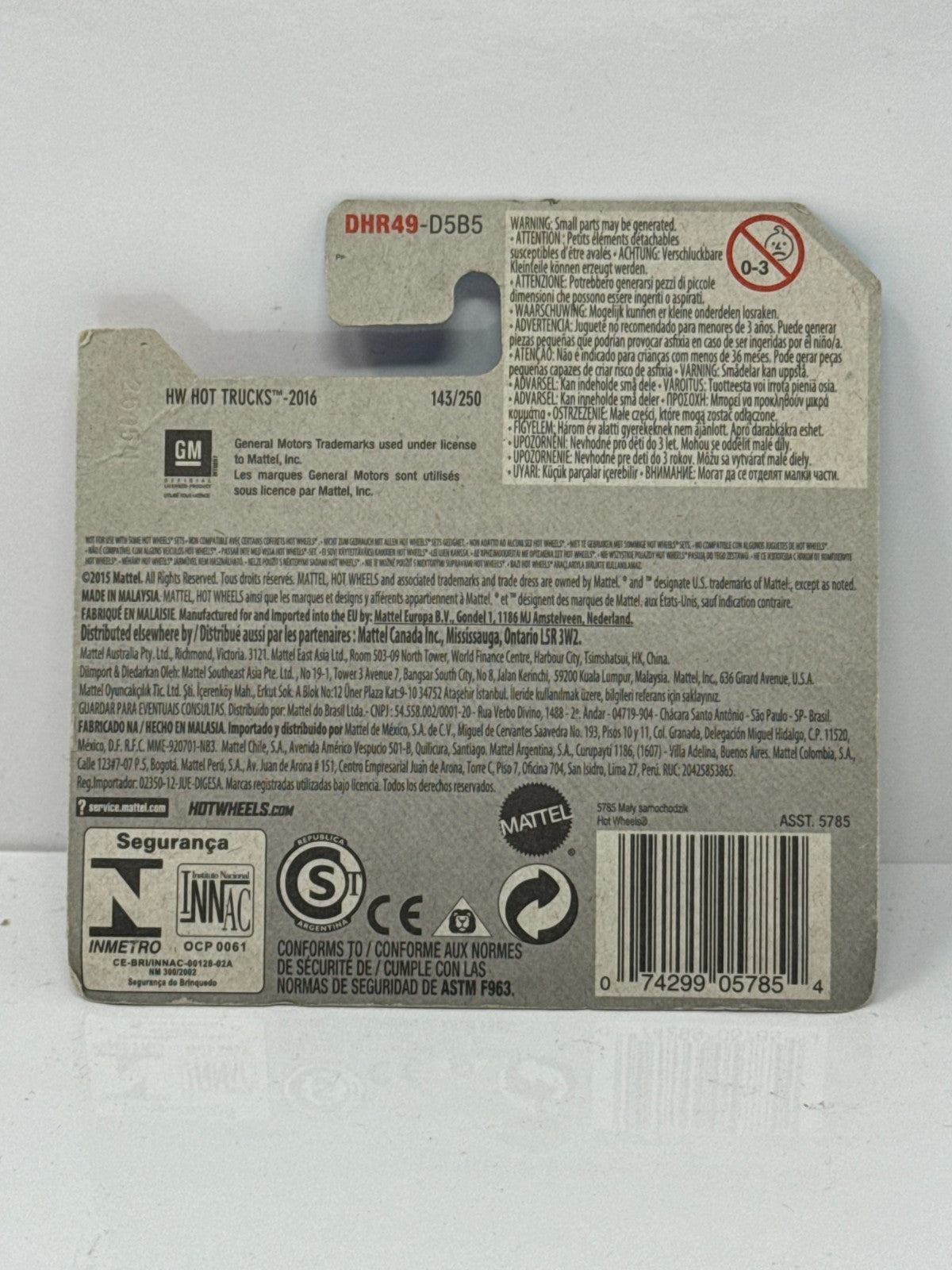 Hot Wheels HW Hot Trucks 1967 Chevy C10 1:64 Diecast Short Card