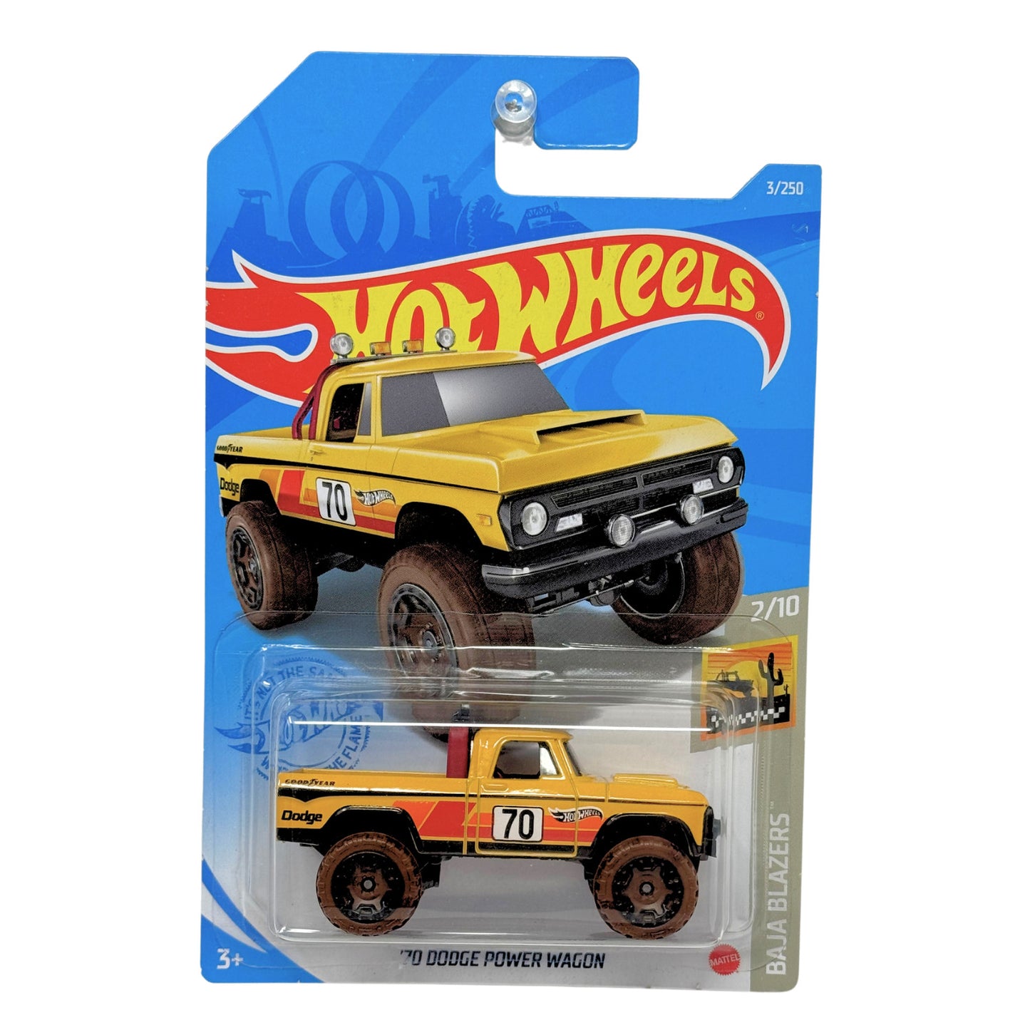 Hot Wheels Baja Blazers 1970 Dodge Power Wagon 1:64 Diecast V2