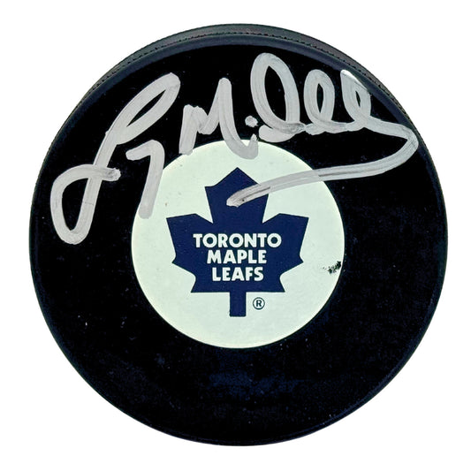 Lanny McDonald Toronto Maple Leafs Signed NHL Autograph Puck Silver Auto