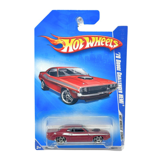 Hot Wheels Stars 1970 Dodge Challenger Hemi 1:64 Diecast Burgundy