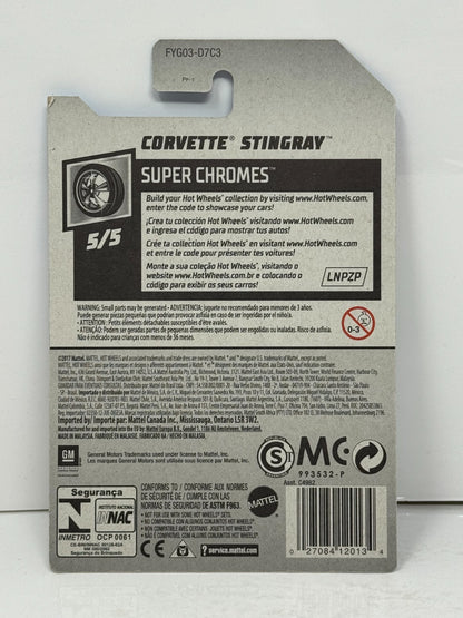 Hot Wheels Treasure Hunt Super Chromes Corvette Stingray 1:64 Diecast