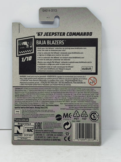 Hot Wheels Super Treasure Hunt Jeepster Commando Baja Blazers 1:64 Diecast STH