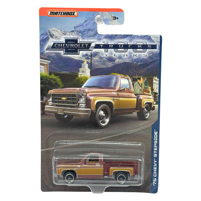 Matchbox Chevrolet 100 Years 1975 Chevy Stepside 1:64 Diecast