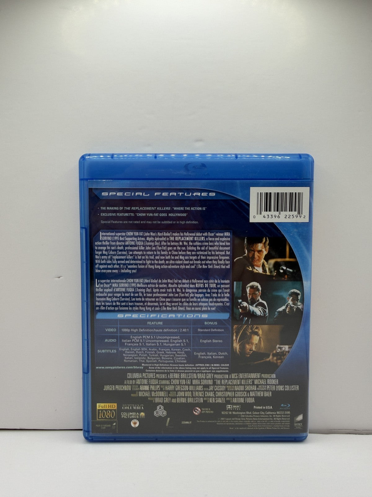 The Replacement Killers Extended Cut (Blu-ray) Chow Yun-Fat Mira Sorvino