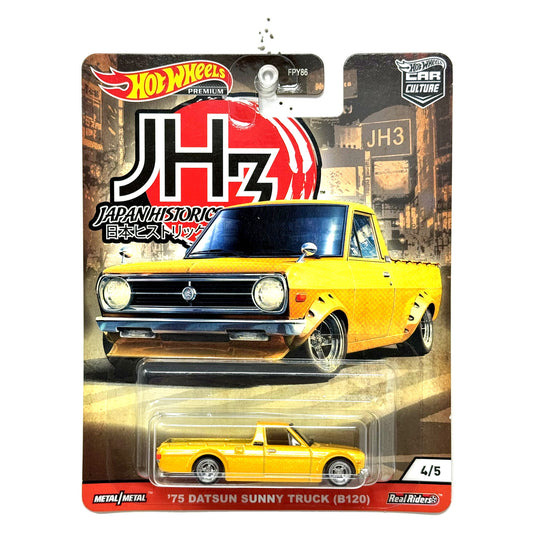 Hot Wheels Premium Japan Historics 3 1975 Datsun Sunny Truck (B120) 1:64 Diecast