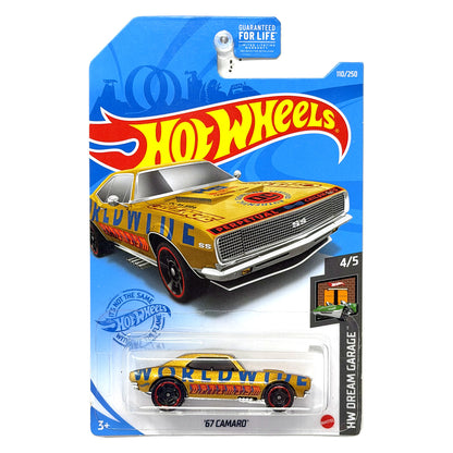 Hot Wheels HW Dream Garage 1967 Chevrolet Camaro 1:64 Diecast Gold USA Card