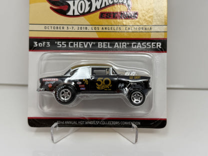 Hot Wheels 2018 32nd Collector Convention 1955 Chevy Bel Air Gasser 1:64 Diecast