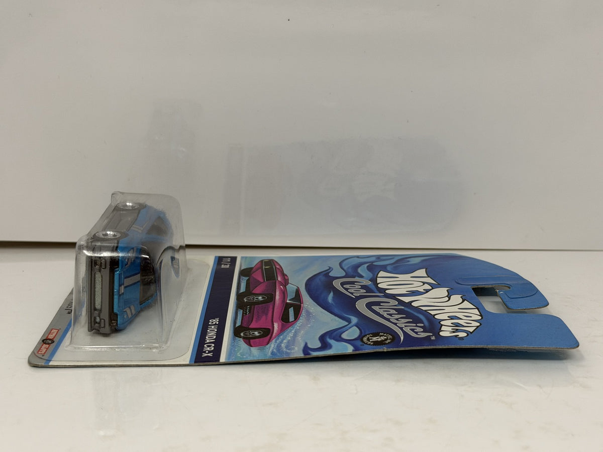 Hot Wheels Cool Classics 1985 Honda CR-X Spectrafrost 1:64 Diecast Blue