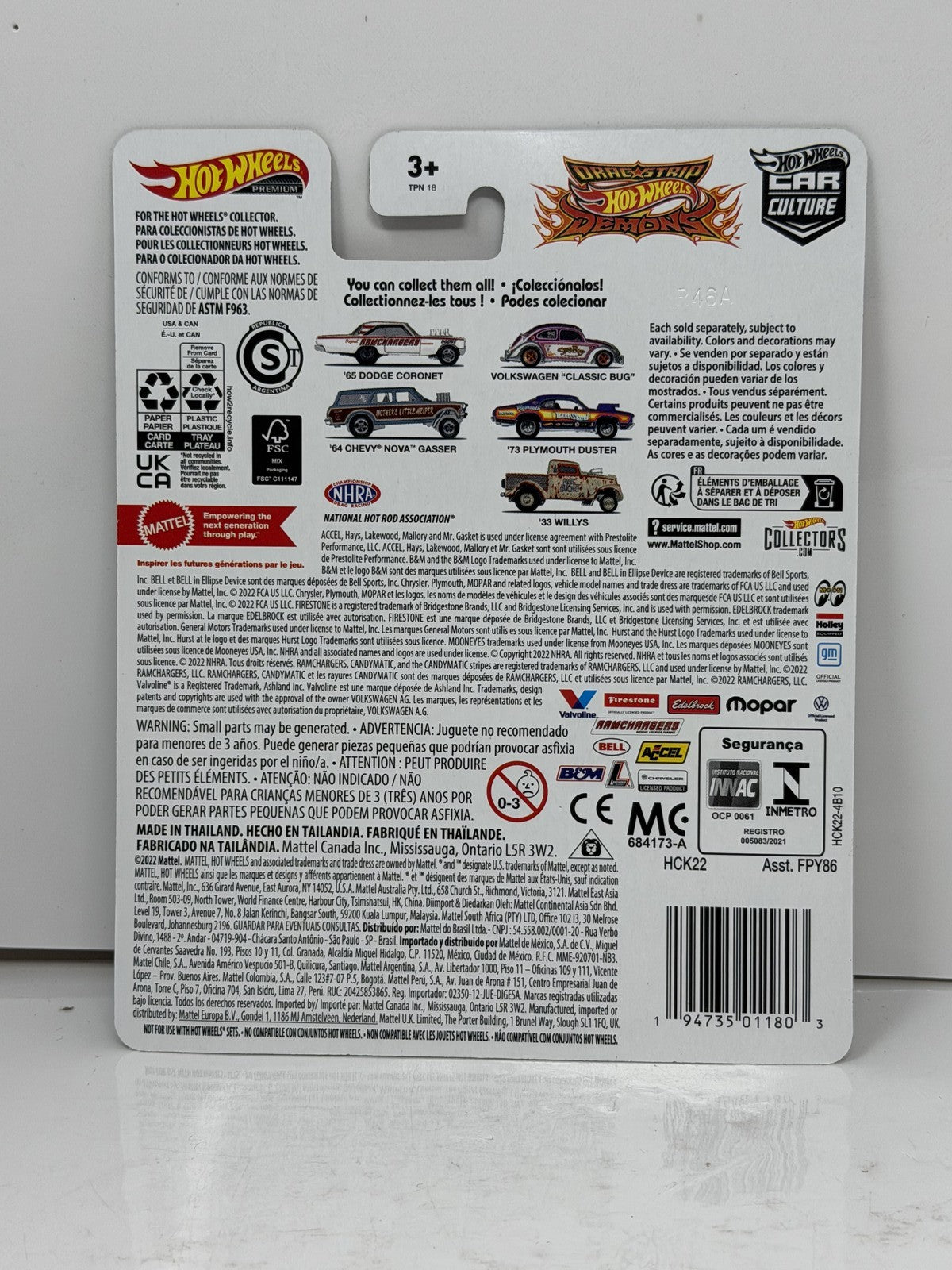 Hot Wheels Premium Drag Strip Demons 1973 Plymouth Duster 1:64 Diecast
