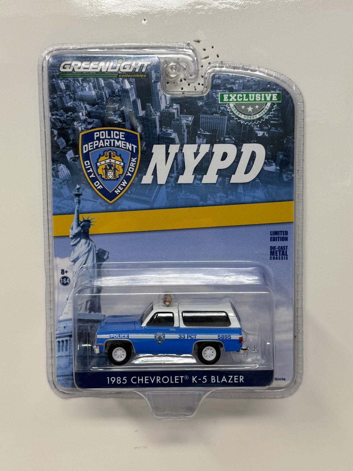 Greenlight NYPD 1985 Chevrolet K-5 Blazer 1:64 Diecast