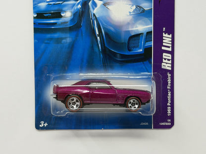 Hot Wheels Red Line 1969 Pontiac Firebird 1:64 Diecast Purple