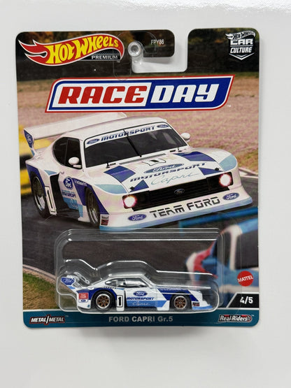 Hot Wheels Premium Race Day Ford Capri Gr.5 1:64 Diecast