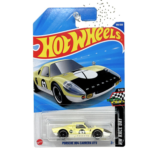 Hot Wheels Race Day Porsche 904 Carrera GTS 1:64 Diecast Yellow