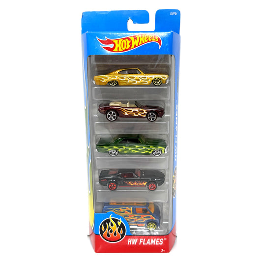 Hot Wheels HW Flames 5-Car Gift Pack 1:64 Diecast