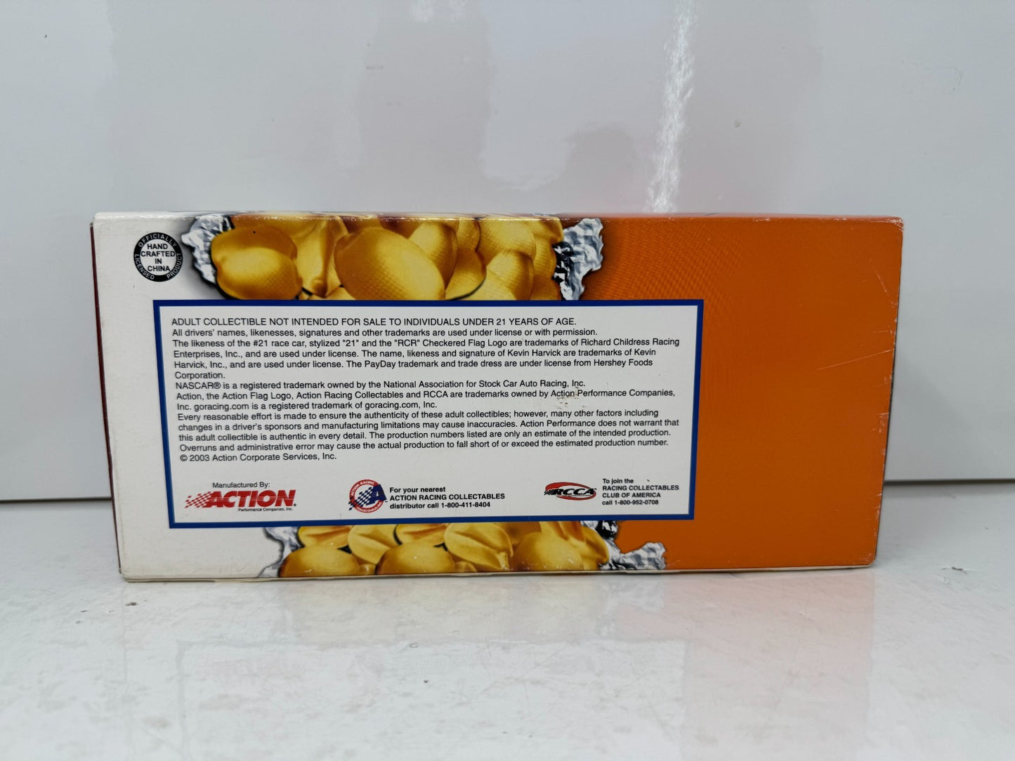 Action Nascar #21 Kevin Harvick PayDay 2003 Chevy Monte Carlo 1:24 Diecast