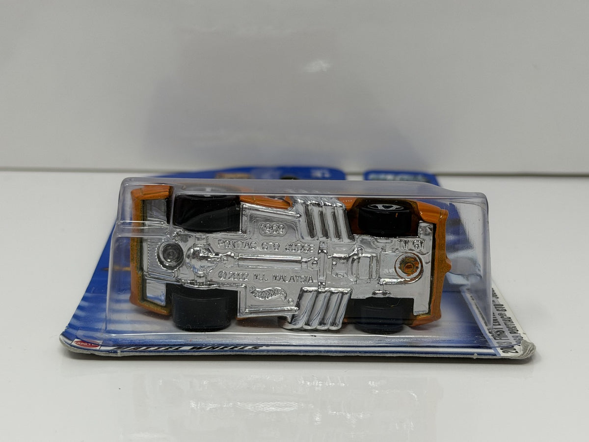 Hot Wheels 2003 First Editions 1969 Pontiac GTO Judge 1:64 Diecast Orange V2