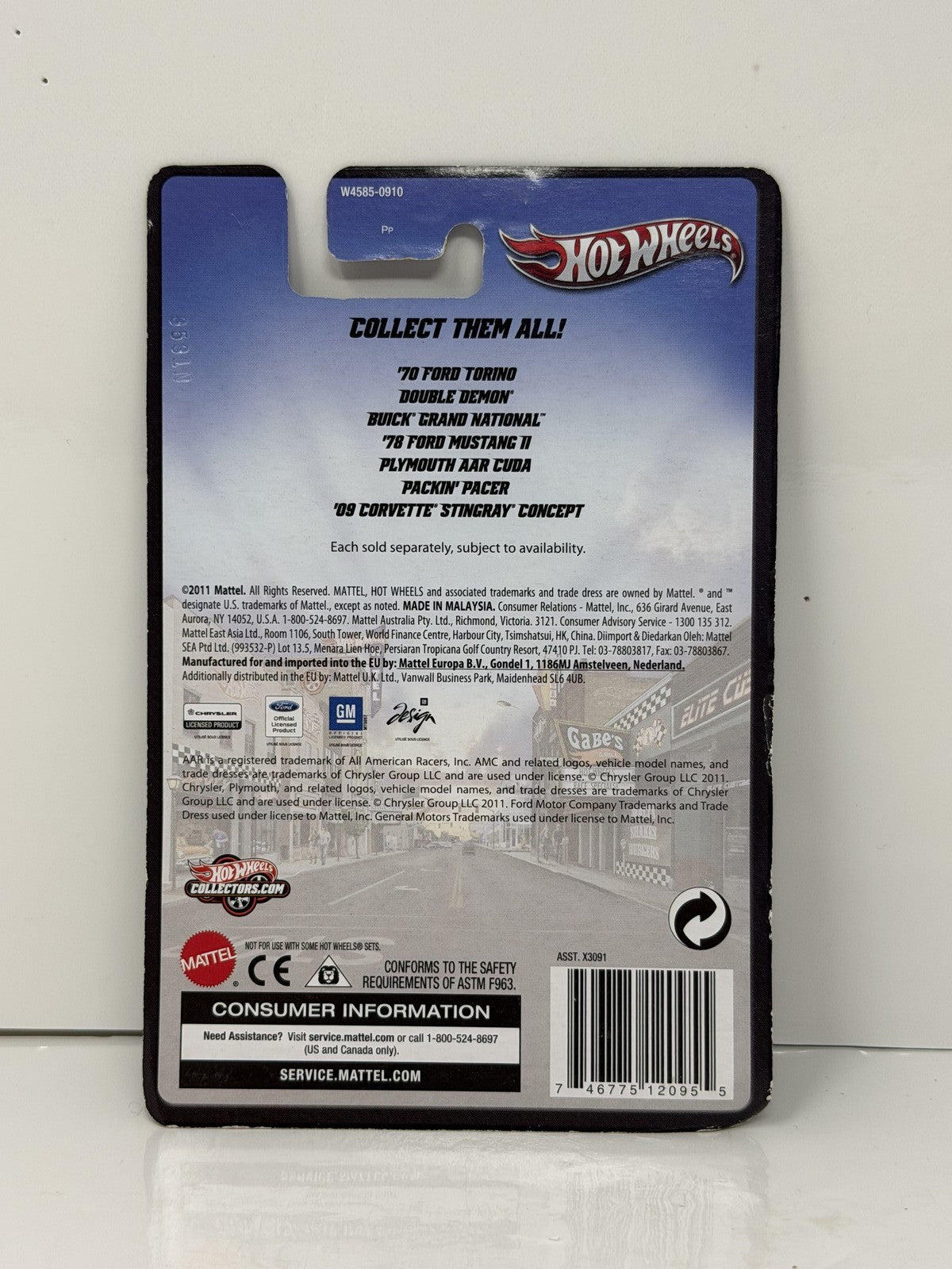 Hot Wheels Boulevard 1970 Ford Torino 1:64 Diecast Real Riders