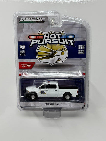 Greenlight Hot Pursuit 2018 Ram 1500 Indiana State Police 1:64 Diecast