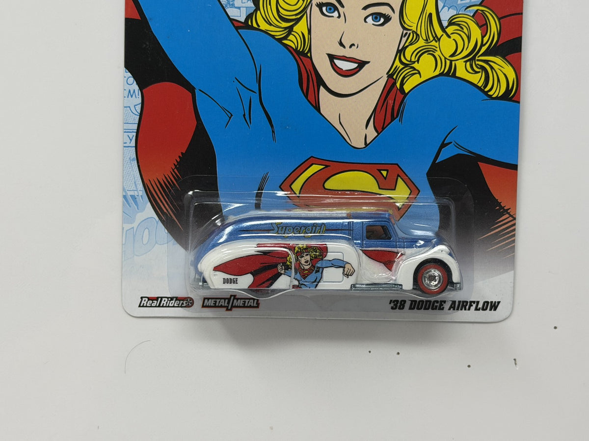 Hot Wheels DC Originals Supergirl 1938 Dodge Airflow 1:64 Diecast Real Riders