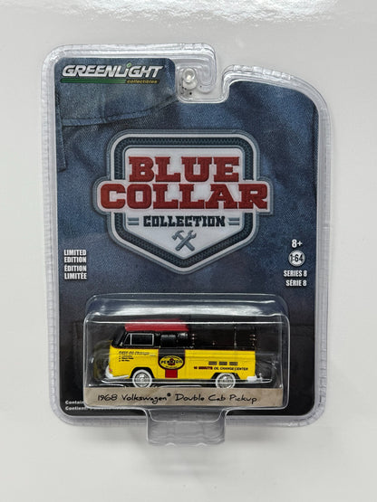 Greenlight Blue Collar 1968 Volkswagen Double Cab Pickup Pennzoil 1:64 Diecast