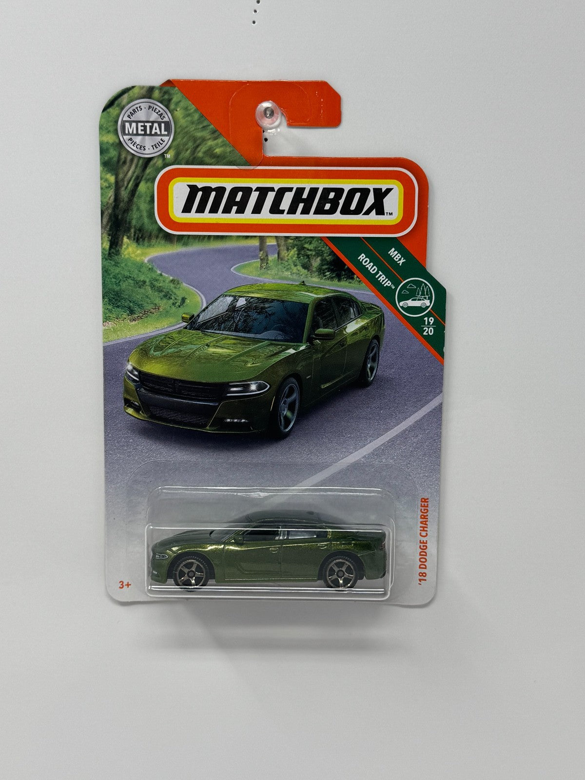 Matchbox MBX Road Trip 2018 Dodge Charger 1:64 Diecast Green