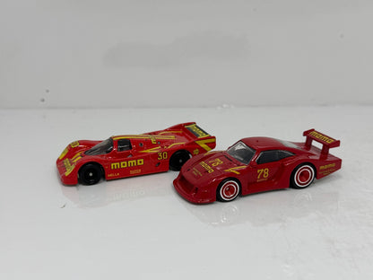 Hot Wheels Team Transport Momo Porsche 962 & 935 with Fleet Flyer 1:64 Diecast