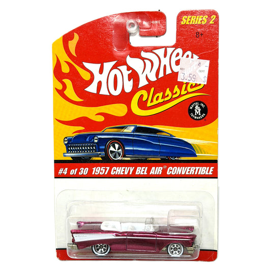 Hot Wheels Classics Series 2 1957 Chevy Bel Air Convertible 1:64 Diecast Magenta