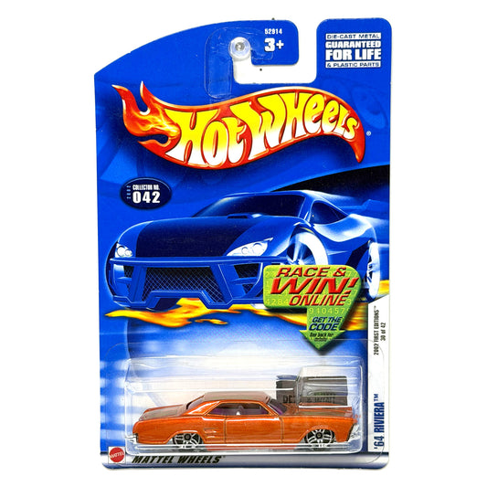 Hot Wheels 2002 First Editions 1964 Buick Riviera 1:64 Diecast Orange US Card
