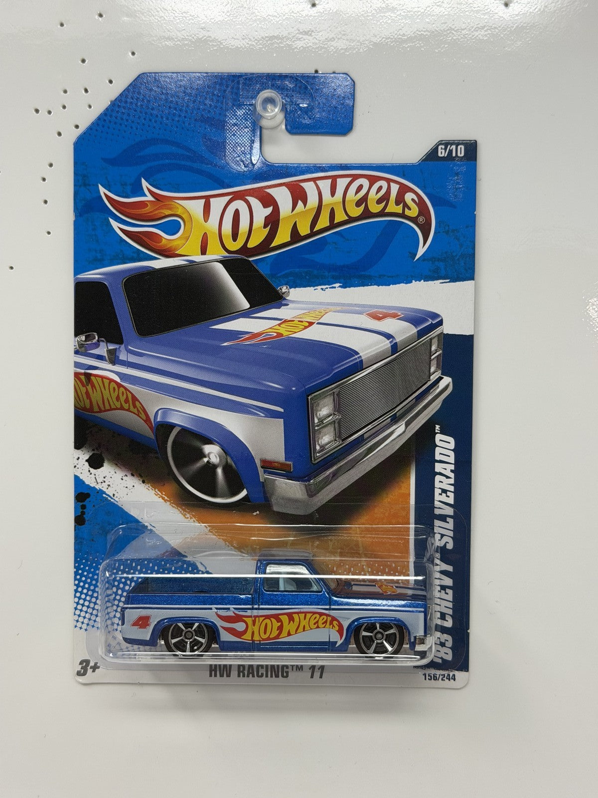 Hot Wheels HW Racing 2011 1983 Chevy Silverado 1:64 Diecast Blue V2