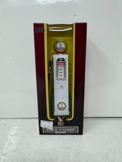 Yat Ming Road Signature Eagle Gas Pump 1:18 Diecast Vintage Service Station