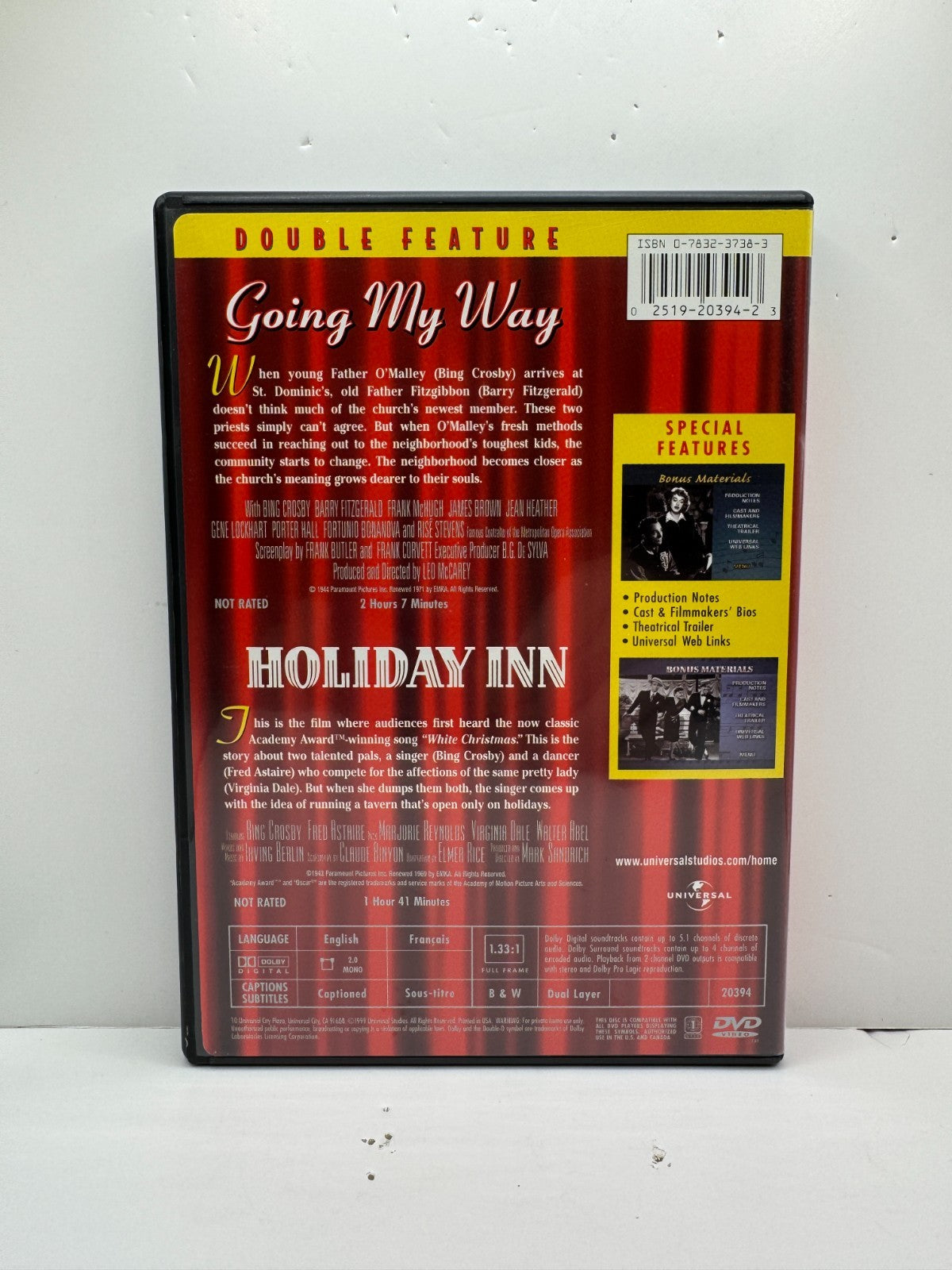 Going My Way / Holiday Inn (DVD) Bing Crosby Drama