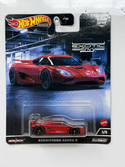 Hot Wheels Premium Exotic Envy Koenigsegg Agera R 1:64 Diecast