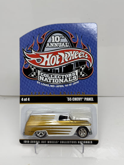 Hot Wheels 2010 10th Collectors Nationals 1955 Chevy Panel 1:64 Diecast 547/1200