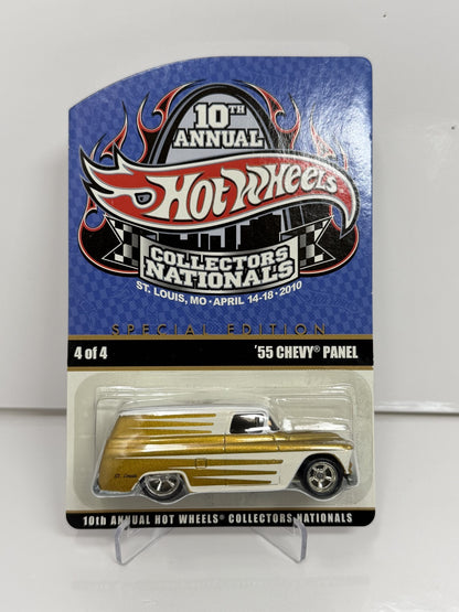 Hot Wheels 2010 10th Collectors Nationals 1955 Chevy Panel 1:64 Diecast 972/1200