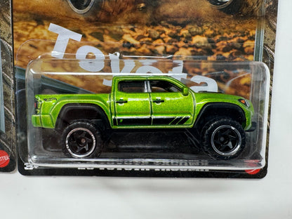 Hot Wheels Silver Series 2020 Toyota Tacoma 164 Diecast Lot of 2 w/ Tampo ERROR
