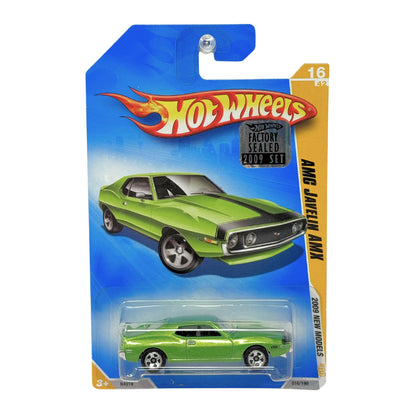 Hot Wheels 2009 New Models AMC Javelin AMX Green 1:64 Diecast Factory Sealed