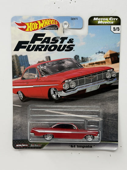 Hot Wheels Premium Fast & Furious 1961 Chevrolet Impala 1:64 Diecast