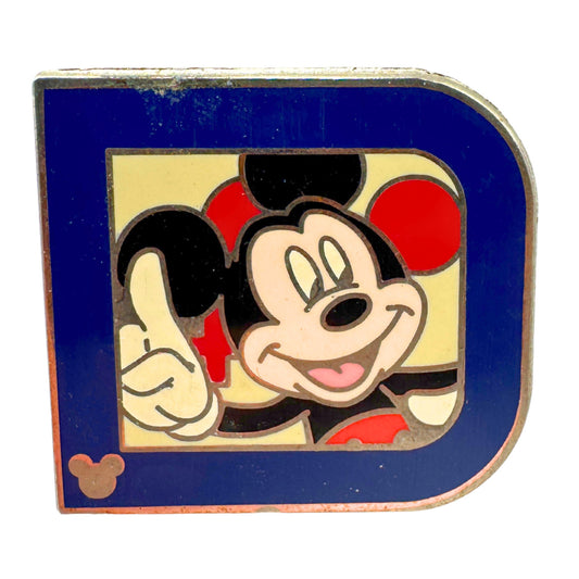WDW Disney Mickey Mouse Classic D Collection Hidden Mickey Trading Pin DC2S1