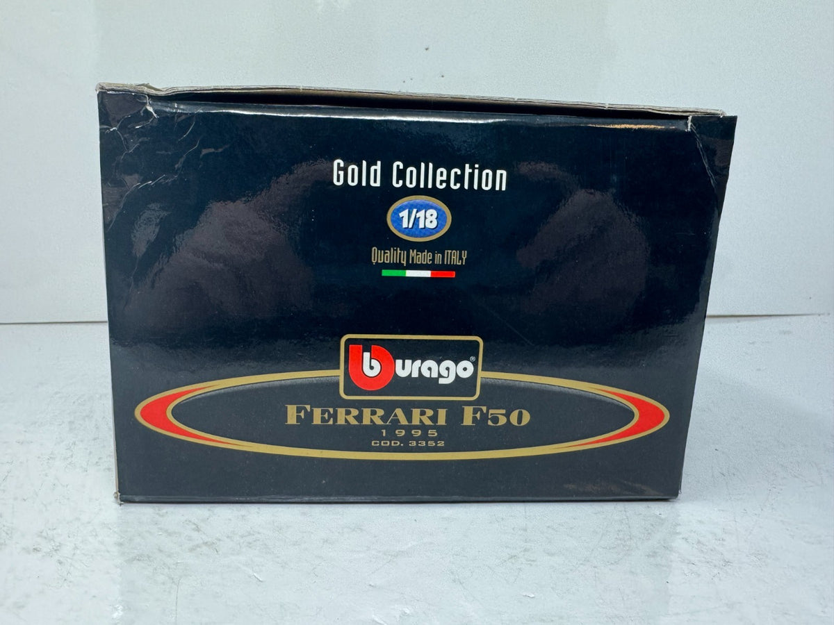 Bburago 1995 Ferrari F50 1:18 Diecast Gold Collection